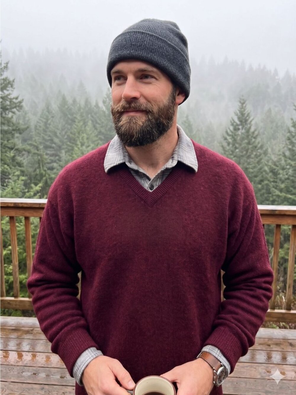 Pendleton Mens Large Sweater Lambswool V-neck Red Wine Maroon Wool Pullover Knit
